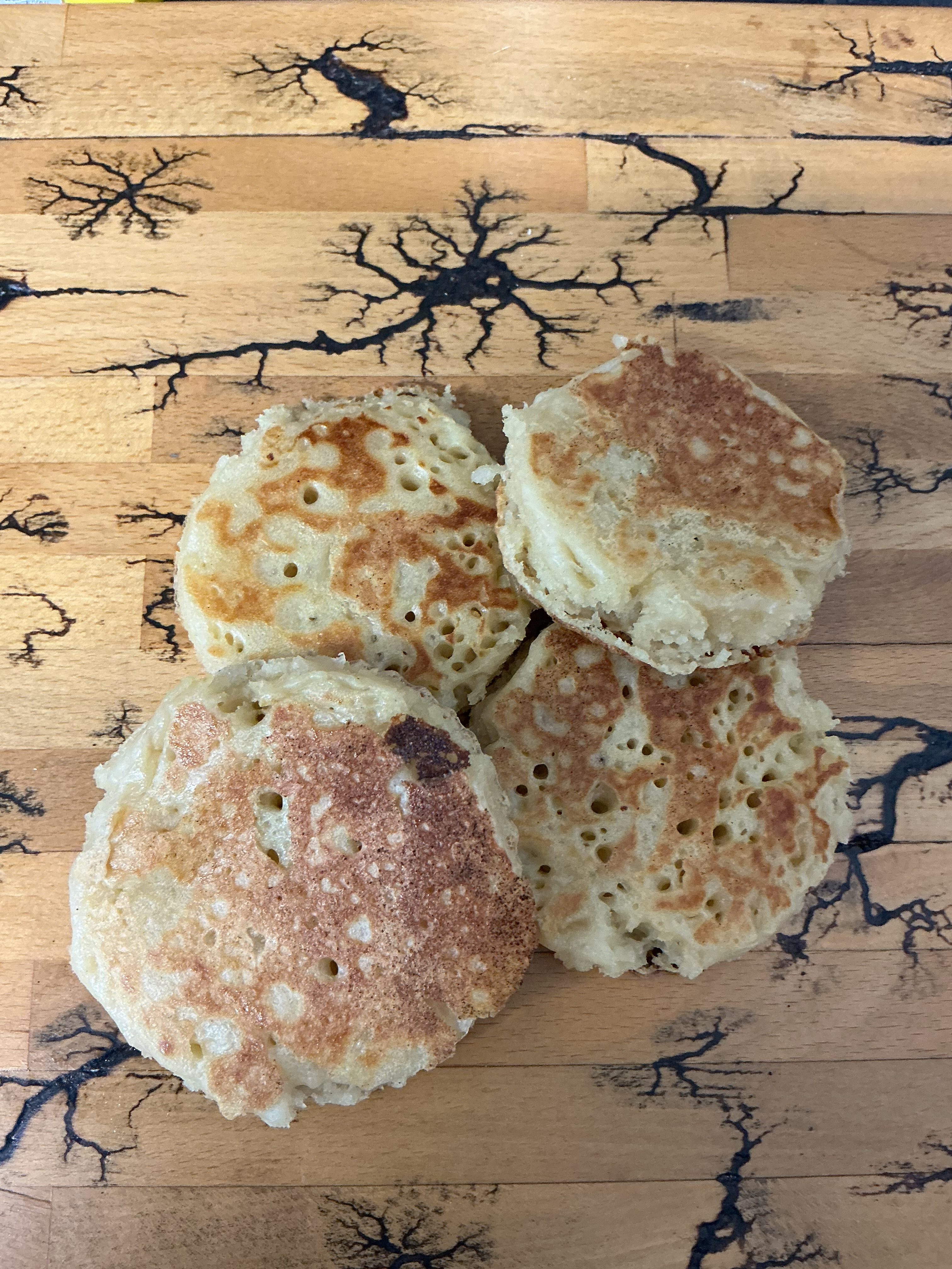 Fresh Homemade Crumpets